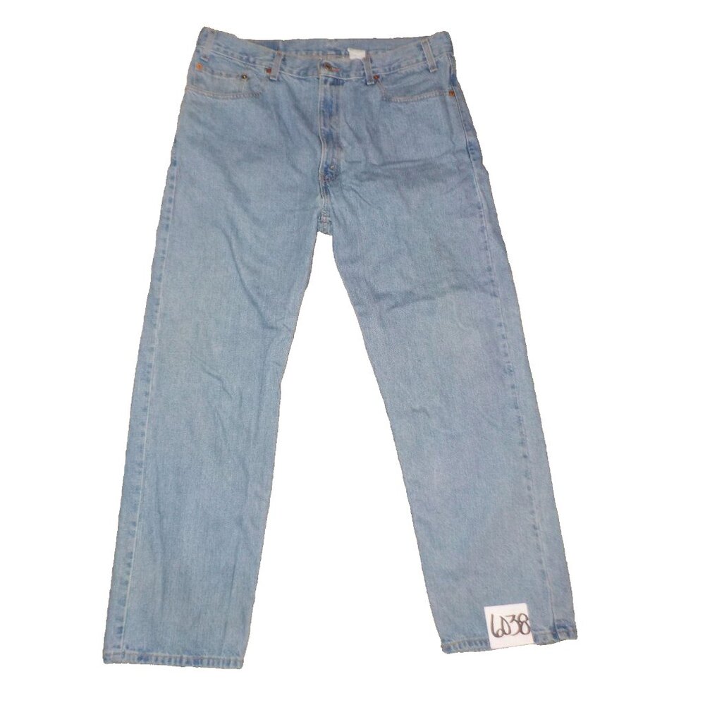 Levi's 505 Regular Fit Straight Leg Blue Denim Mens Size 38 x 30